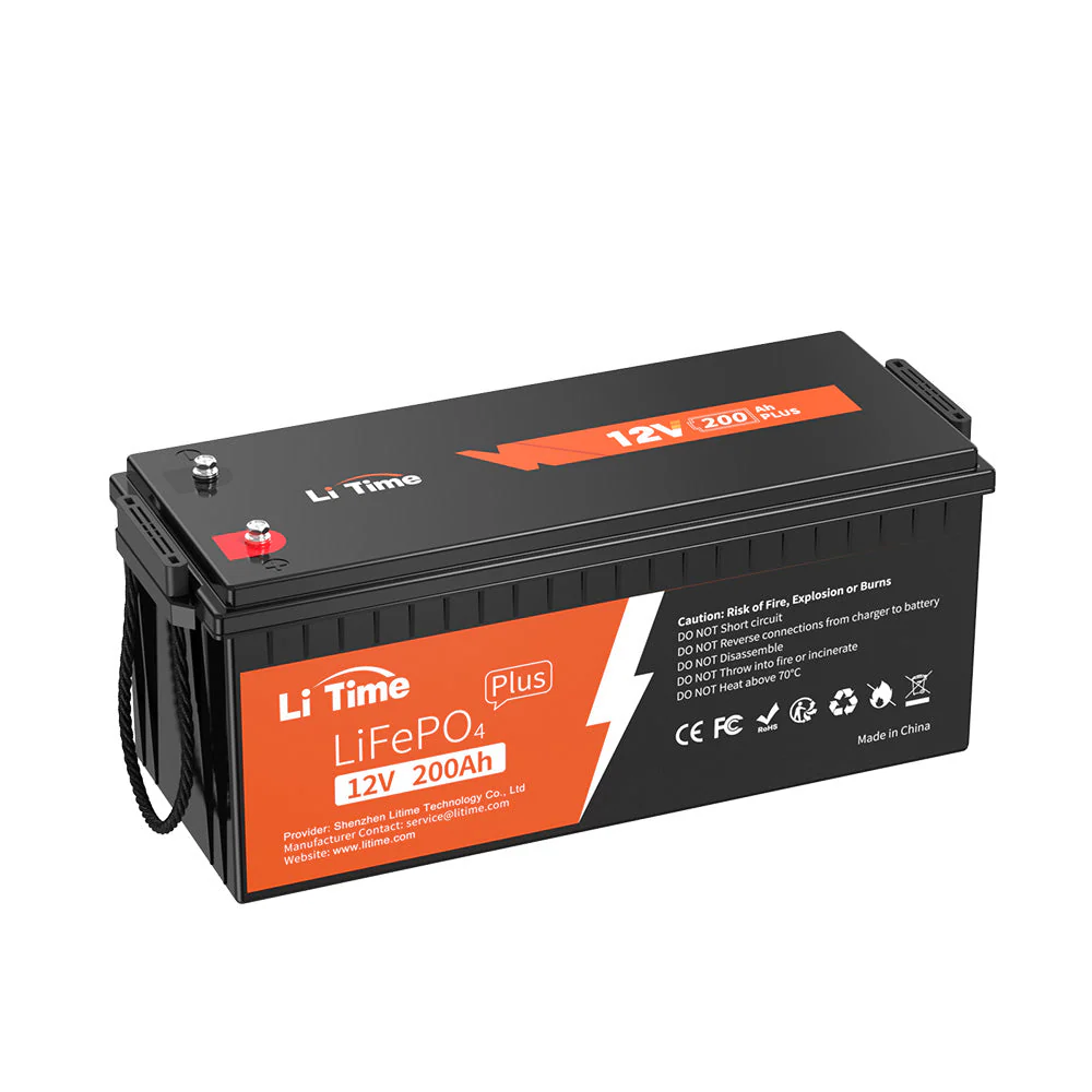 LiTime 12V 200Ah Plus batterie solaire stockage énergie photovoltaïque onduleur